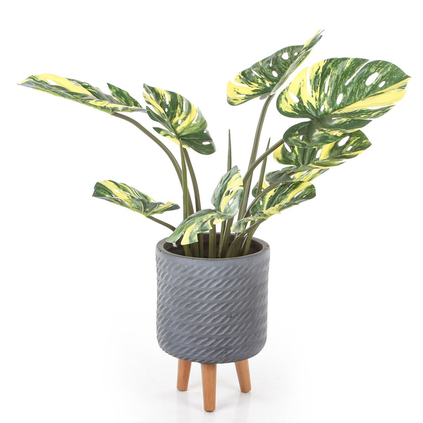 CORDA CYLINDER 24/35 osłonka na drewnianych nóżkach szara