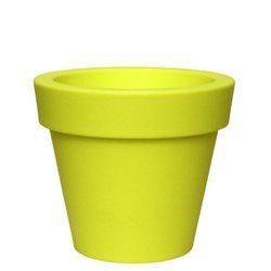 MINI IKON 20/17,5 doniczka z rantem okrągła zieleń wiosenna / acid green