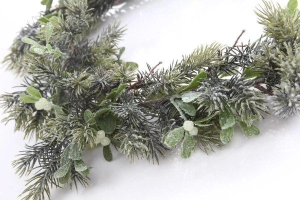 Sztuczna Jemioła ośnieżona girlanda pnącze 182 cm