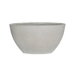 DRAX XL 67x35/35 donica prążkowana kamienna łódka jasnoszara