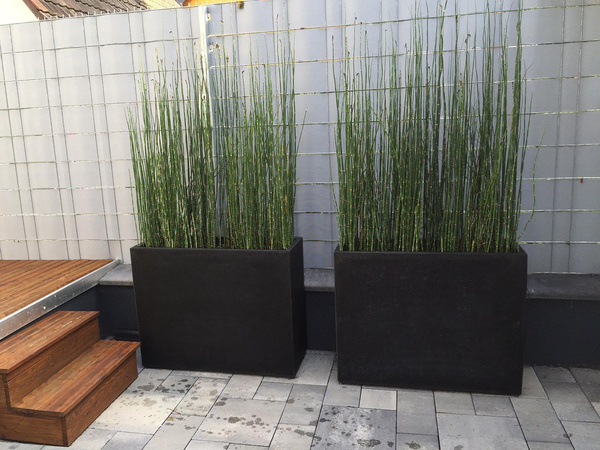 DIVISION PLUS 100x35/60 donica betonowa prostokątna grafitowa