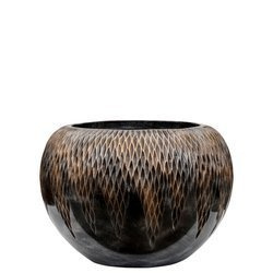 UNIVERSE COMET GLOBE 45/32 doniczka kula ręcznie zdobiona brązowa