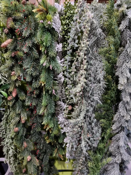 Sztuczna Jemioła ośnieżona girlanda pnącze 182 cm