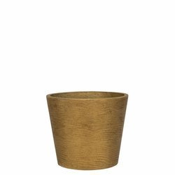 Mini Bucket XS 12/11 doniczka kamienna złota metalik