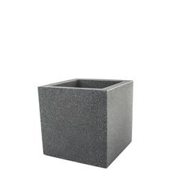 KUBE 30x30/30 doniczka kwadratowa niska granit