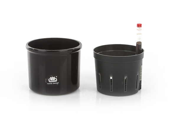 Zestaw do hydroponiki 9/7 osłonka Corona czarna wkład wskaźnik