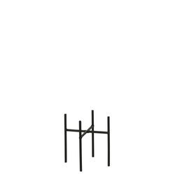 ASCOT 11,5/12,5 cm czarny kwietnik stojak na kwiaty i doniczki