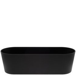 Flori 51x19/15 cm doniczka podłużna czarna
