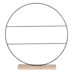 Podpórka na roślin koło na drewnie 50 cm z poprzeczkami