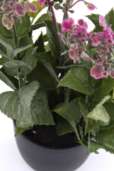 Sztuczna szałwia różowa 39 cm w doniczce zioła