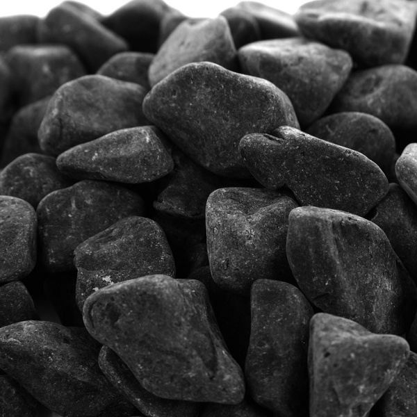 Kamienie dekoracyjne otoczaki czarne Bazalt 1 kg