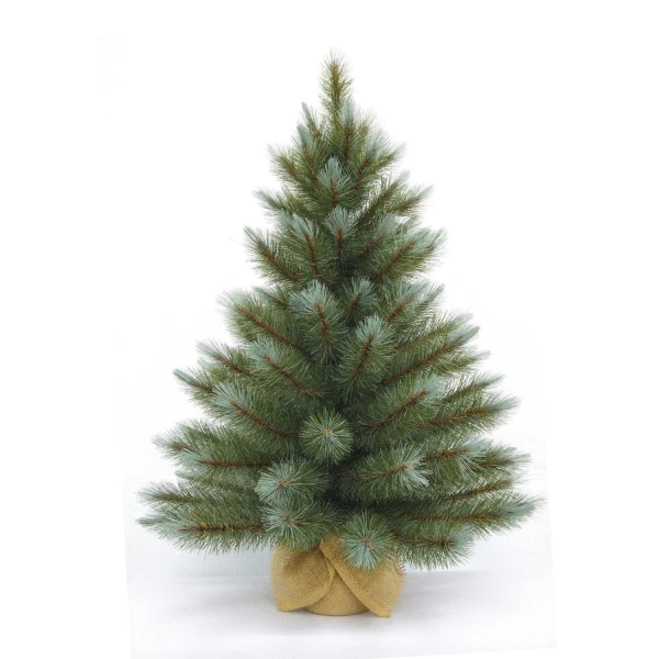 Sztuczna choinka Wyoming 90 cm w jutowym worku