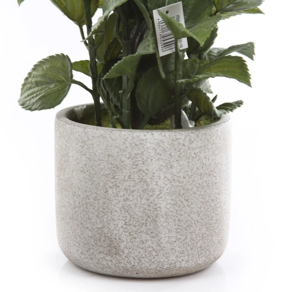 Sztuczna szałwia biała 45 cm w cementowej doniczce