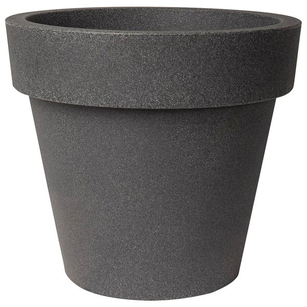 IKON 140/125 wielka donica okrągła granitowa z rantem