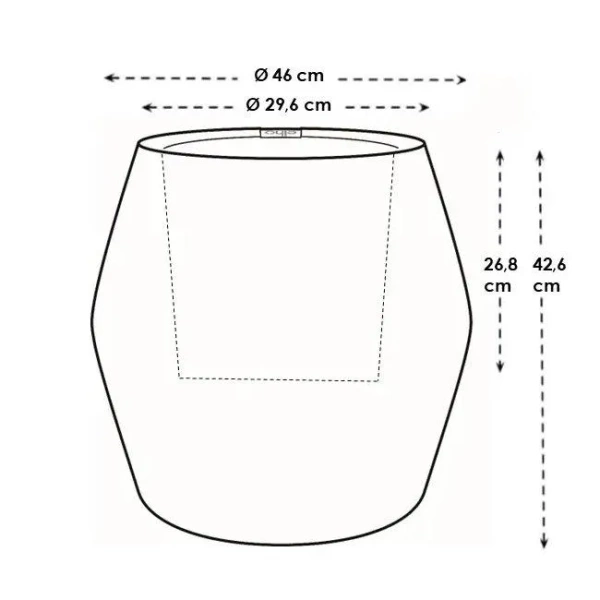 June Split Low 46/42 niska czarna osłonka designerska