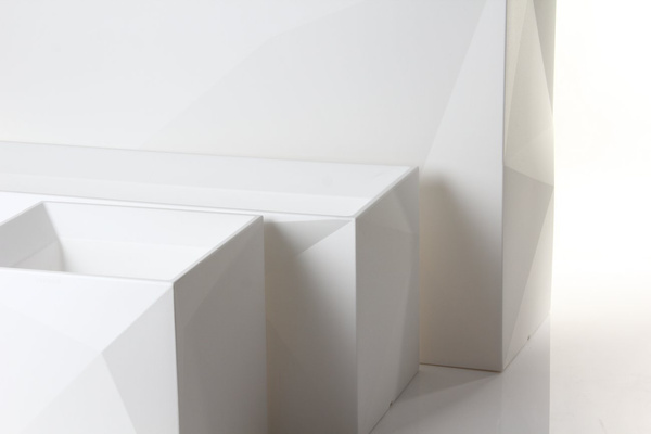 FAZ JARDINIERA VONDOM 120x40/40 nowoczesna donica prostokątna biała