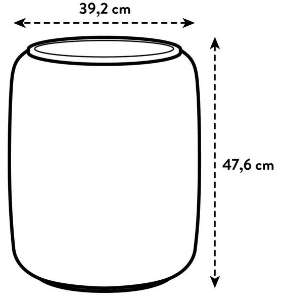 Elho Pure Beads Medium 39/48 donica cylindryczna różowa koralik