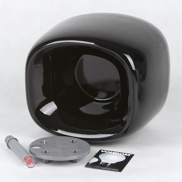 ORGANIC SQUARE 42x38/32 nowoczesna donica lakierowana czarna na kółkach