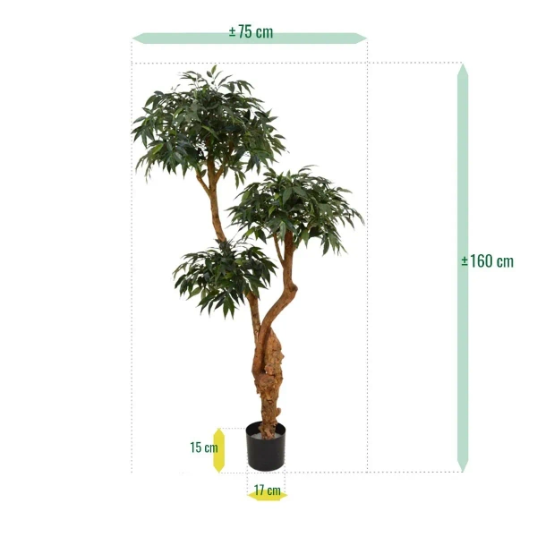 Sztuczny Bonsai Shirakashi 160 cm deluxe