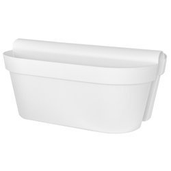 BE-UP CASSETTA 50x33/20 biała doniczka balkonowa dwustronna podłużna