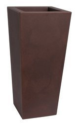 KIAM 35x35/75 donica kwadratowa wysoka brązowa / rust