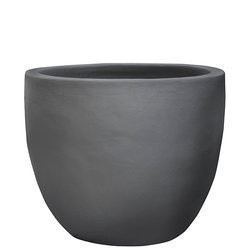 ANTHRACITE COUPLE 68/57 duża donica betonowa grafitowa