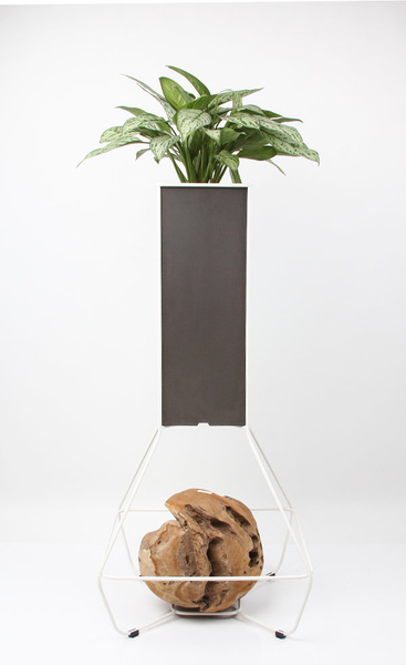 HALFUL 25 h130 donice na białym stelażu