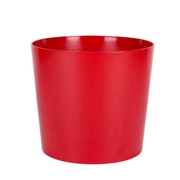 FLORI DUO 42 cm donica okrągła czerwona połysk