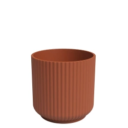 Luna 15/14 osłonka ceramiczna w paski terakota