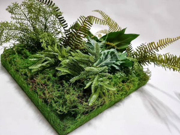 Sztuczna Zielona ściana Living Wall 40x60 cm