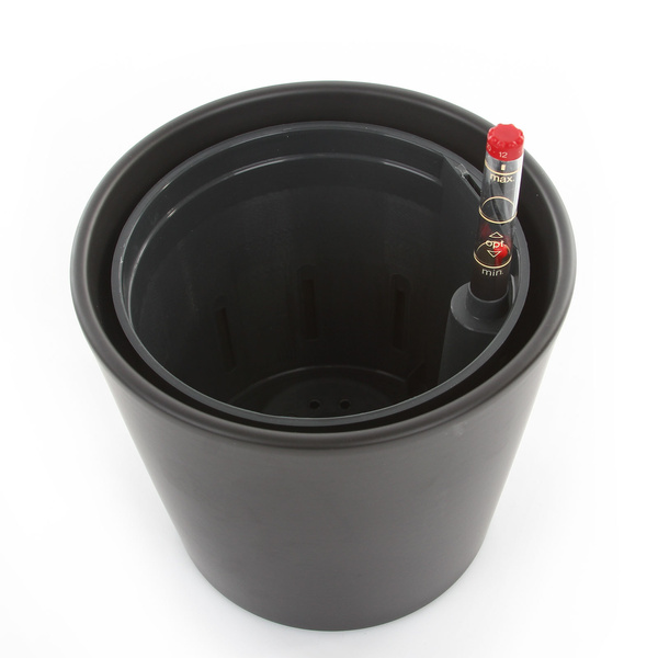 Zestaw do hydroponiki Leni 13/12 Vasa osłonka ceramiczna antracytowa