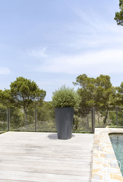 Belle XL 77/120 duża donica biała lakierowana