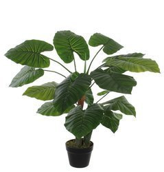 Sztuczna Kolokazja Taro 90 cm d60 cm duże liście