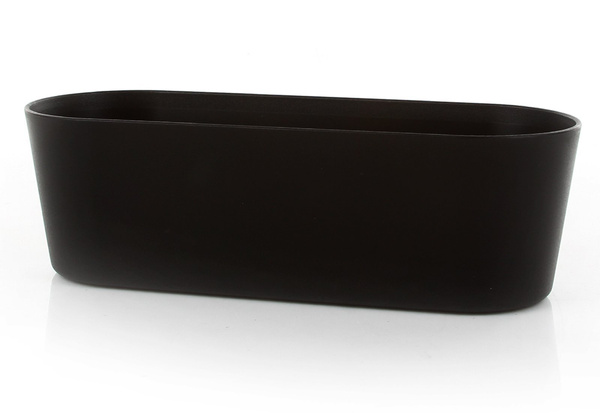 Flori 27x10/8 cm osłonka podłużna czarna