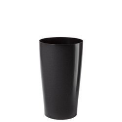VASO T MOOD ALTO 31/55 doniczka czarna metalik z połyskiem