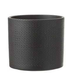 ERA 23/21 doniczka walec wytłaczana szara ciemna