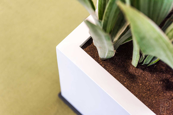 BALCONY SLIM LOW XS 40x15/9 prostokątna doniczka na parapet szara