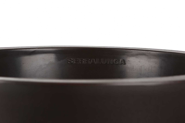 MARCANTONIO 39/90 wysoka donica z rantem ciemno-brązowa ethnic