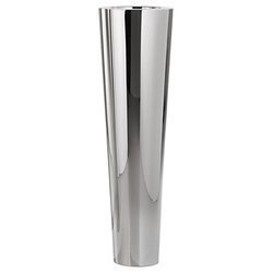 NARNYA 30/140 wąska wysoka donica stalowa polerowana