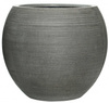 Abby L 51,5/44,5 donica kula kamienna prążkowana ciemnoszara