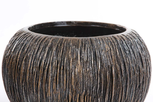 UNIVERSE WATERFALL GLOBE 28/20 doniczka kula brązowa ręcznie zdobiona