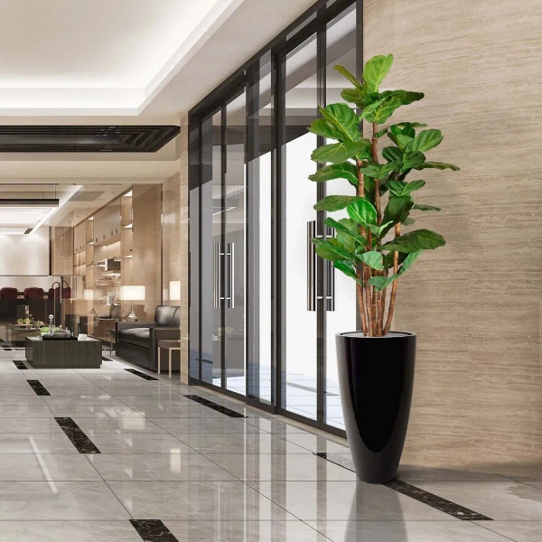 Sztuczny Fikus Lyrata 165 cm duże liście deluxe