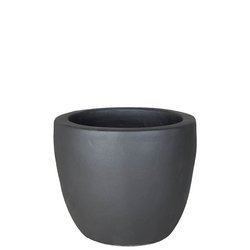 ANTHRACITE COUPLE 39/34 niska doniczka betonowa grafitowa