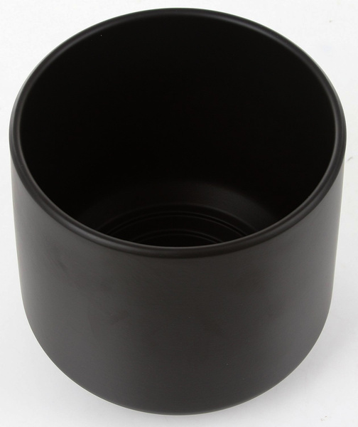 AMBER 14/13,5 ciemnoszara grafitowa doniczka ceramiczna