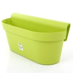 Up Casetta 50x21/23 doniczka podłużna wisząca zielona