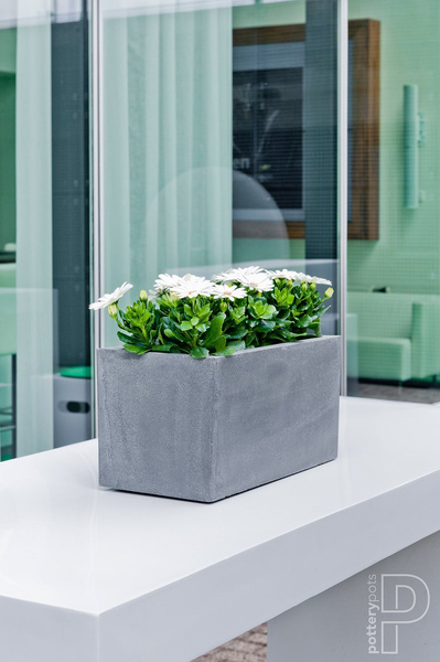 Balcony XL 80x20/20 długa prostokątna donica szara