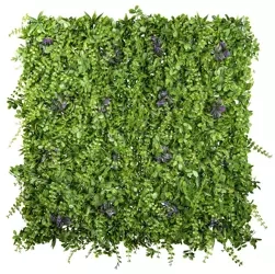 Sztuczny panel zielona ściana Premium 100x100 cm purpurowe liście