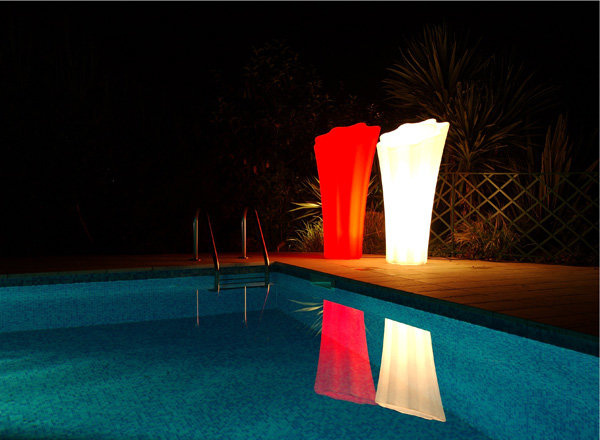 MARGHERITA 70/140 donica podświetlana pomarańczowa do wnętrz