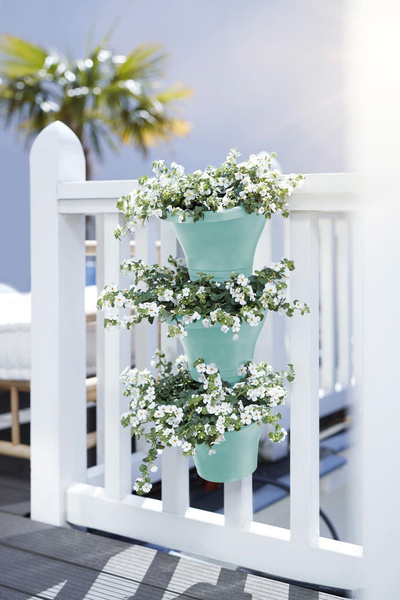 Corsica Vertical Forest doniczki wertykalne na ścianę miętowe 3 sztuki