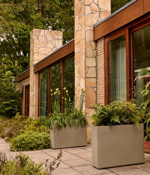 June Brick Divider 80 donica prostokątna wysoka beżowa balanced beige